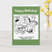 Een paar heeft Eaten de Lunch van de Plowman geget Kaart (Gele Bloem)