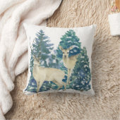 Een paar herten in het winterbos kussen (Deken)