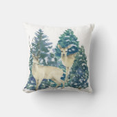 Een paar herten in het winterbos kussen (Voorkant)