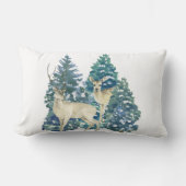 Een paar herten in het winterbos kussen (Voorkant)