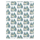 Een paar herten in het winterbos tafelkleed (Voorkant)