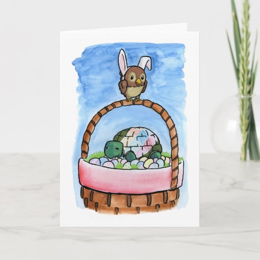 Een paar Hoesje van de Mand Feestdagen Kaart (Voorkant)