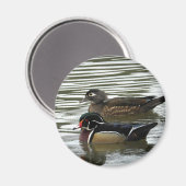 Een paar houten eenden magneet (Voorkant / Achterkant)