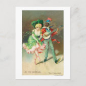 Een paar in Costume Doing the Cake-Walk Briefkaart (Voorkant)