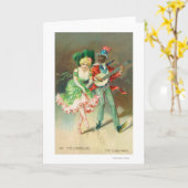 Een paar in Costume Doing the Cake-Walk Kaart (Gele Bloem)