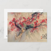 Een paar in de lente briefkaart (Voorkant / Achterkant)