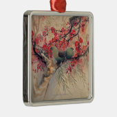 Een paar in de lente metalen ornament (Rechts)