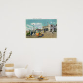 Een paar in een rolstoelschaal poster (Keuken)