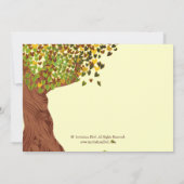 Een paar Initialen Herfst  Vrijgezellenfeest Kaart (Achterkant)