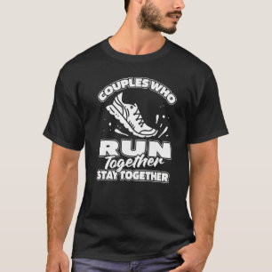 Een paar Jogger Jogging Runner uitvoeren T-shirt