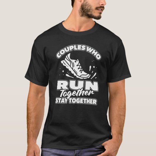Een paar Jogger Jogging Runner uitvoeren T-shirt (Voorkant)