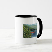 Een paar kanoestellen op een meer mok (Voorkant rechts)