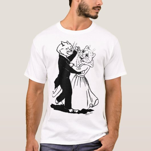 Een paar kats-dansen, Louis Wain T-shirt (Voorkant)