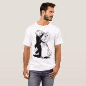 Een paar kats-dansen, Louis Wain T-shirt (Voorkant volledig)