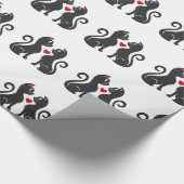 Een paar katteliefhebbende herfst - Kies achtergro Cadeaupapier (Hoek)