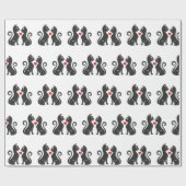 Een paar katteliefhebbende herfst - Kies achtergro Cadeaupapier (Vlak)