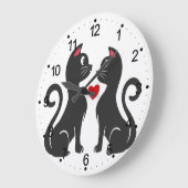 Een paar katteliefhebbende herfst - Kies achtergro Grote Klok (Hoek)