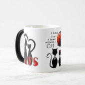 Een paar katten in huis magische mok (Voorkant links)