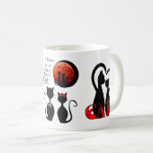 Een paar katten thuis koffiemok (Voorkant rechts)