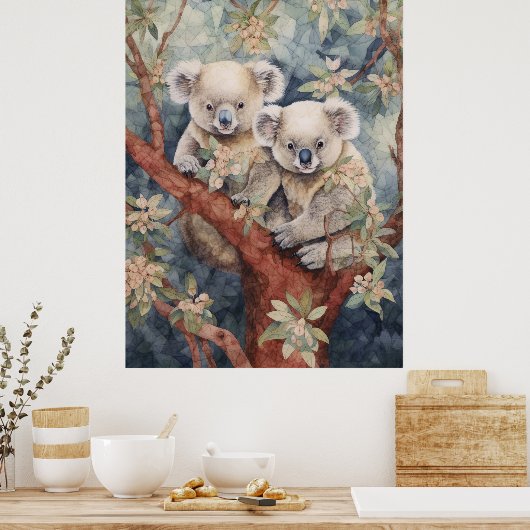 Een paar koala's poster (Keuken)