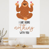 Een paar kunst die ik graag met je doe poster (Keuken)