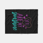 Een paar kunst die je bent mijn zonneschijn fleece deken (Voorkant (Horizontaal))