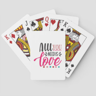 Een paar kunst die je nodig hebt is liefde pokerkaarten