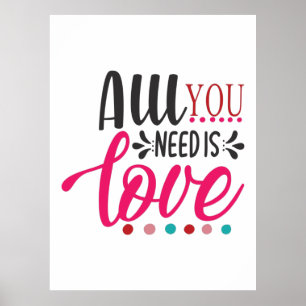 Een paar kunst die je nodig hebt is liefde poster