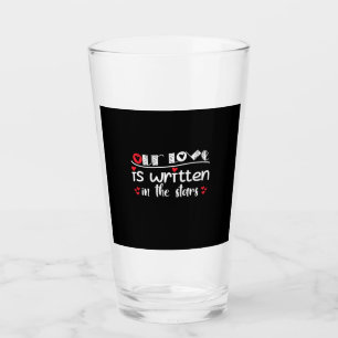 Een paar kunst die onze liefde in de sterren staat glas