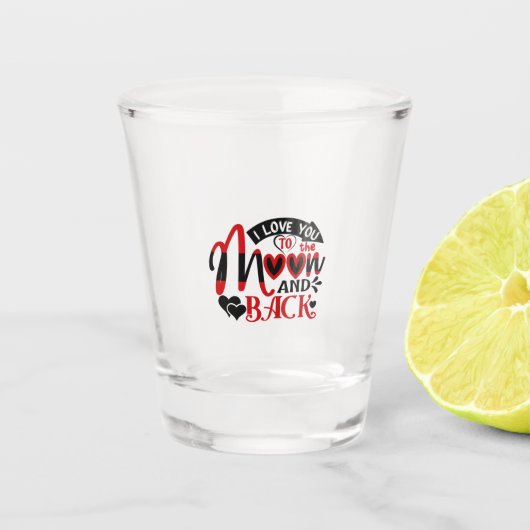 Een paar kunst waar ik van hou... shot glas (Voorkant)