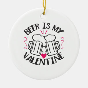 Een paar kunstbier is mijn Valentijn Keramisch Ornament