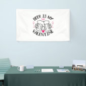 Een paar kunstbier is mijn Valentijn Spandoek (Beurs)