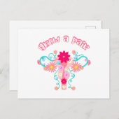 een paar laten groeien - feministische rechten voo briefkaart (Voorkant / Achterkant)