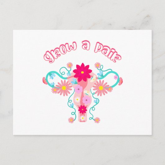 een paar laten groeien - feministische rechten voo briefkaart (Voorkant)