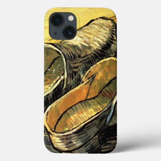 Een paar leren klompen van Vincent van Gogh Case-Mate iPhone Case (Achterkant)