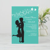 Een paar liefdesbridal-douches kaart (Staand voorkant)