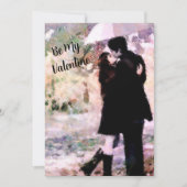 Een paar liefdeszoenen in de Abstracte kunst van d Bedankkaart (Voorkant)