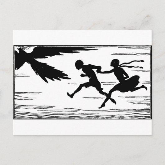 Een paar lopen briefkaart (Voorkant)