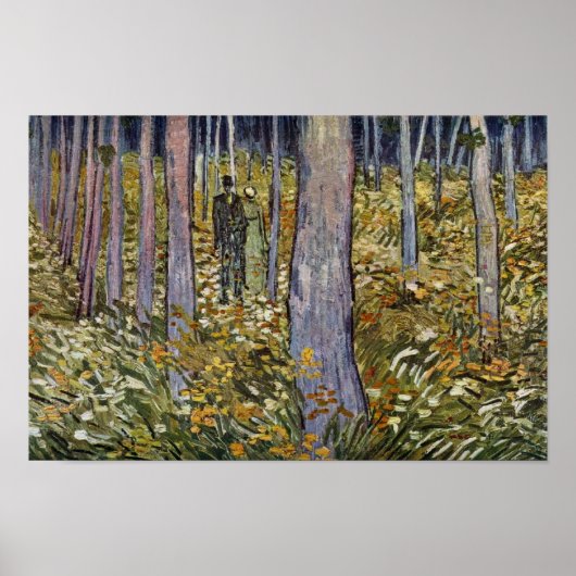 Een paar lopen in het bos door Vincent van Gogh Poster (Voorkant)
