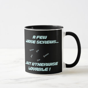 Een paar losse schroeven mok