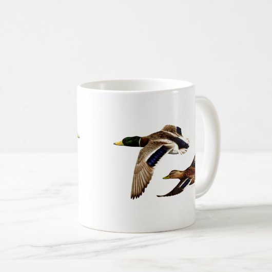 Een paar Mallard Ducks Koffiemok (Voorkant rechts)