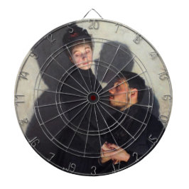 Een paar met gegoten schaduwen (op mijlliefhebber) dartbord