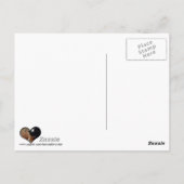 Een paar met Ring verbonden fazanten in een grijs  Briefkaart (Achterkant)