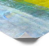 'Een paar moderne vierkantjes' Abstract Art Poster (Hoek)