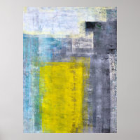 'Een paar moderne vierkantjes' Abstract Art Poster