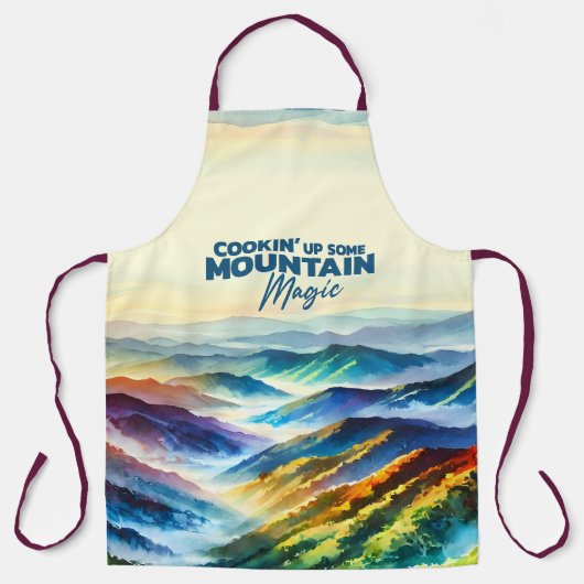 Een paar Mountain Magic Schort koken (Voorkant)