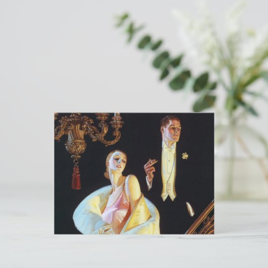 Een paar neergaande trappen, 1923 van Leyendecker Briefkaart (Staand voorkant)