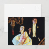 Een paar neergaande trappen, 1923 van Leyendecker Briefkaart (Voorkant / Achterkant)