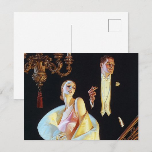 Een paar neergaande trappen, 1923 van Leyendecker Briefkaart (Voorkant / Achterkant)