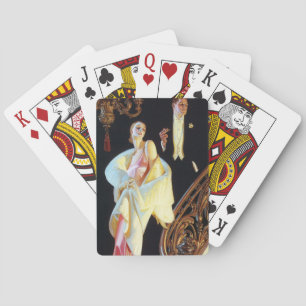 Een paar neergaande trappen, 1923 van Leyendecker Pokerkaarten